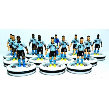 Subbuteo Andrew Table Soccer Portugal Euro 2024 away kit on WSB Professional bases 